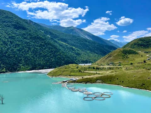 Tsey resort and the mountain slopes of Ossetia