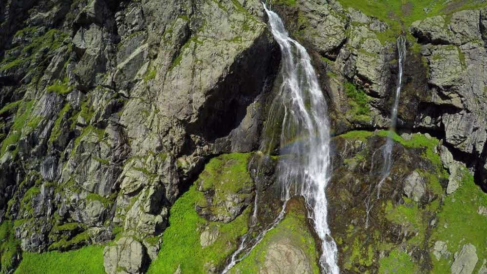 Midagrabin waterfalls in North Ossetia
